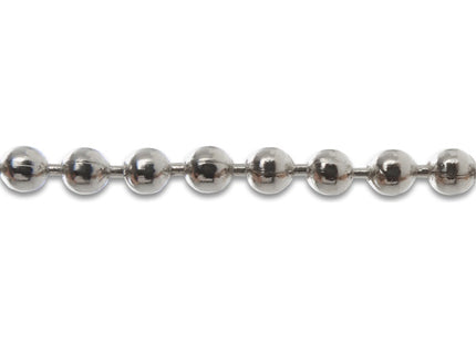 MINUTEX CATENA A PERLINE IN OTTONE NICHELATO MOD. 878 D.MM 3