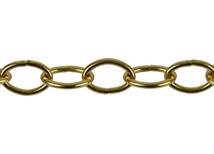 MINUTEX CATENA OVALE FILO IN ACCIAIO OTTONATO MOD. 205 D.MM2,8