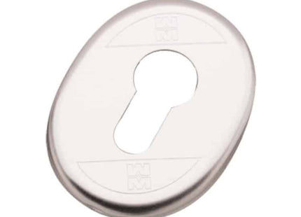 MOTTURA MOSTRINA OVALE PER CILINDRO A PROFILO EUROPEO ANODIZZATO BRONZO