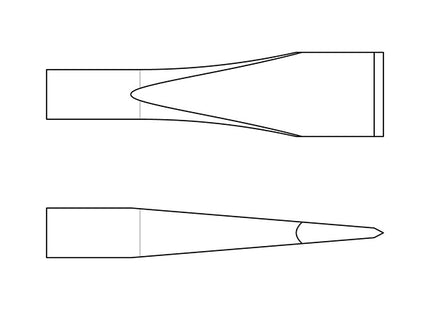 CHICAGO PNEUMATIC SCALPELLO TONDO DIRITTO MM180X19