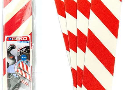 GEKO 1810/11 PANNELLI ADESIVI ANTIURTO BIANCO/ROSSO CM50x13,7x1 CONF.PZ4