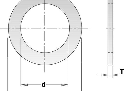 CMT ANELLO DI RIDUZIONE PER FORO DI LAME CIRCOLARI MM30-16X1,4