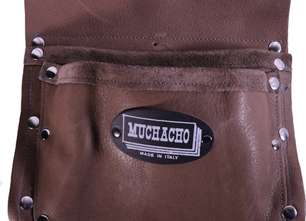 MUCHACHO BORSA PER CARPENTIERE IN PELLE ART. 10 CON 2 TASCHE