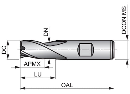 DORMER FRESA C306 CILINDRICA 3T PER CAVE HSS-E PM D.MM14,0X 73