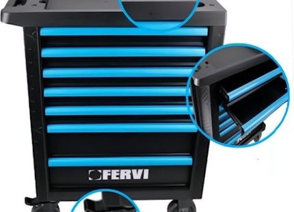 FERVI CASSETTIERA CON 7 CASSETTI COMPLETA DI 298 UTENSILI