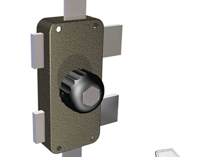 CR DEVIATORE VERTICALE TRIPLICE A POMPA CON POMOLO DA APPLICARE DX*