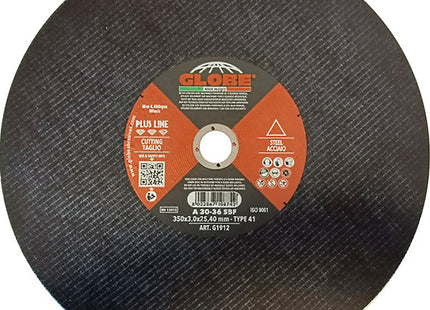 GLOBE DISCO DA TAGLIO PIANO D.MM350X3,0X25,40 ACCIAIO