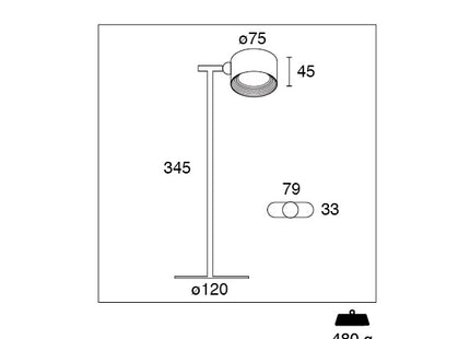 CENTURY LAMPADA D'ARREDO MAGNETICA LED PIXEL RICARICABILE BIANCA
