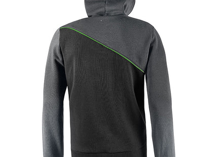 U-POWER FELPA CON CAPPUCCIO JUPITER COLORE ASPHALT GREY TG.M