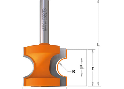 CMT FRESA A MEZZO TONDO GAMBO MM12 ART.954.507.11