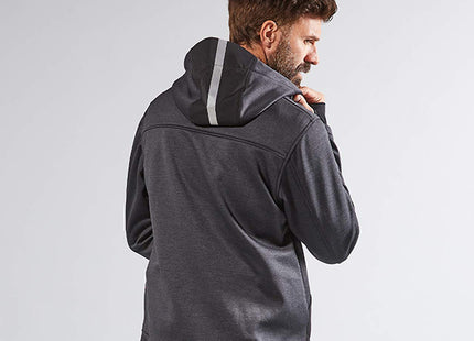 U-POWER FELPA IN TESSUTO CON ZIP GALAXY COLORE ASPHALT GREY TG.M