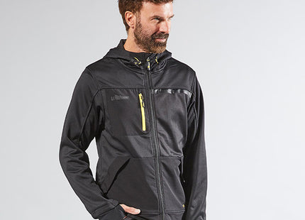 U-POWER FELPA IN TESSUTO CON ZIP GALAXY COLORE BLACK CARBON TG.XXL