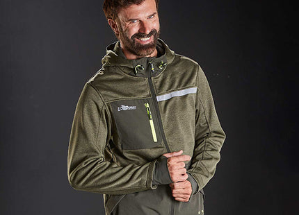 U-POWER FELPA IN TESSUTO CON ZIP GALAXY COLORE DARK GREEN TG.XXL