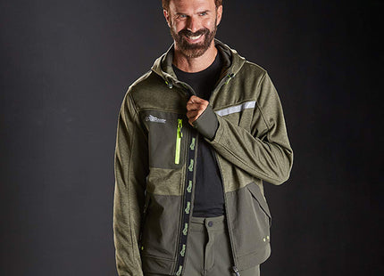 U-POWER FELPA IN TESSUTO CON ZIP GALAXY COLORE DARK GREEN TG.XXL