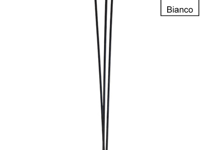 MINUTEX GAMBA IN FILO PER TAVOLO MOD. WIRE ACCIAIO BIANCO H.CM71