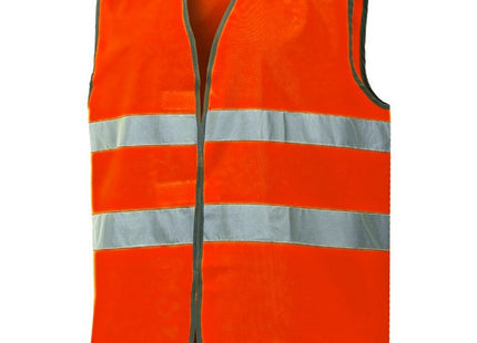 ISSA GILET ALTA VISIBILITA' COLORE ARANCIO FLUO TG.UNICA