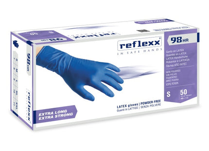 GUANTI REFLEXX MOD. R98 IN LATTICE COLORE BLU CONF.DA PZ.50 TG XL