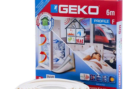 GEKO 3300/2 GUARNIZIONE ADESIVA TERMOACUSTICA PER INFISSI MT6 BIANCO