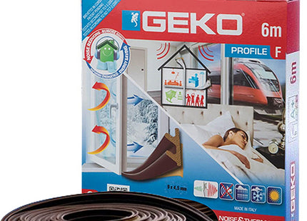 GEKO 3300/4 GUARNIZIONE ADESIVA TERMOACUSTICA PER INFISSI MT6 MARRONE