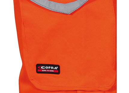 COFRA PANTALONE ALTA VISIBILITA' LIGHT ARANCIO FLUO/ANTRACITE TG. 58*