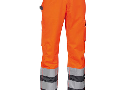COFRA PANTALONE ALTA VISIBILITA' LIGHT ARANCIO FLUO/ANTRACITE TG. 58*