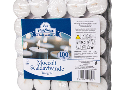 LA BRIANTINA MOCCOLI SCALDAVIVANDE BIANCHI CONFEZIONE DA PZ.30