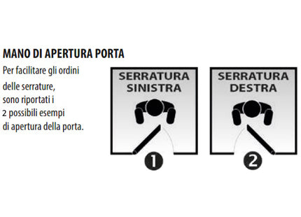 MOTTURA SERRATURA APPLICARE DOPPIA MAPPA LATERALE ENTRATA MM63 SX 20.500