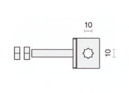 COMUNELLO STAFFA REGOLABILE A VITE PER SHOWIN S35/S45