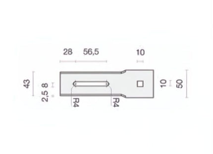 COMUNELLO STAFFA A BANDIERA PER SHOWIN S35/S45