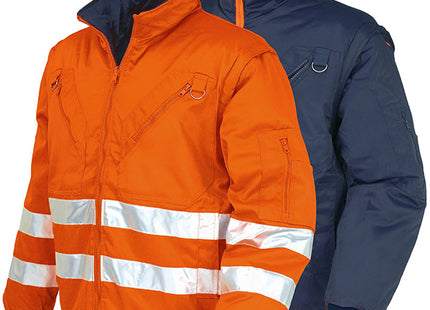 ISSA GIUBBINO PILOT REVERSIBILE ALTA VISIBILITA' ARANCIO FLUO TG.XL