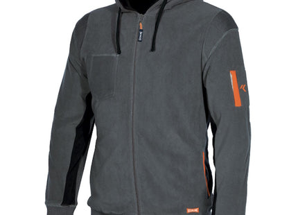 ISSA GIACCA IN MICROPILE ORTIGARA COLORE GRIGIO ANTRACITE TG.XXL