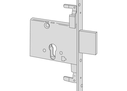 CISA SERRATURA DA INFILARE A CILINDRO YALE ENTRATA MM60 AMBIDESTRA