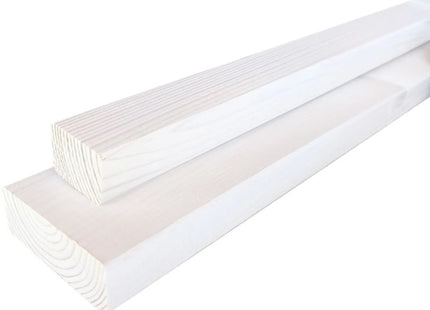 PIRCHER LISTELLO ABETE PIALLATO SU 4 LATI BIANCO MM30X 30X1000