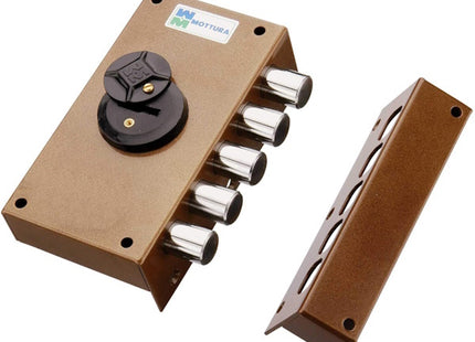 MOTTURA SERRATURA APPLICARE DOPPIA MAPPA LATERALE ENTRATA MM42 SX 20.507