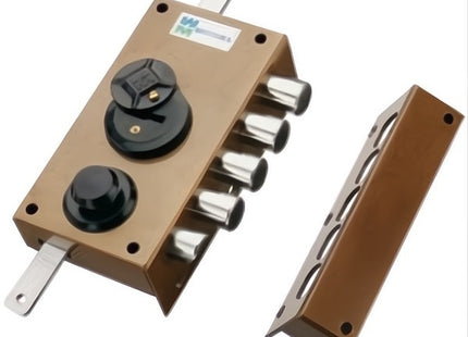 MOTTURA SERRATURA APPLICARE DOPPIA MAPPA TRIPLICE ENTRATA MM42 SX 20.537