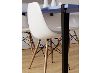 MINUTEX GAMBA PER TAVOLO MOD. LINE IN ACCIAIO BIANCO H.CM 76