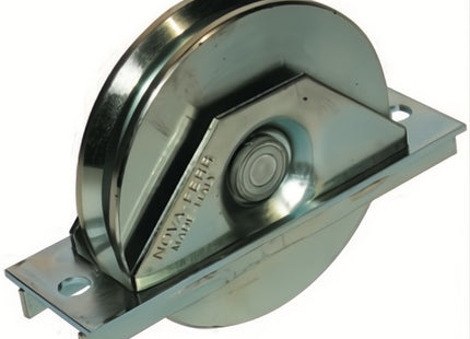 NOVA-FERR RUOTA ZINCATA GOLA AD Y D.MM100 2 CUSCINETTI SUPPORTO PIASTRA