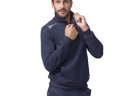 SIGGI FELPA CON ZIP CORTA TASK 2 COLORE BLU TG.XL*