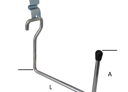 MINUTEX PORTATUTTO DA PARETE A L MM 160X100 IN ACCIAIO ZINCATO BIANCO