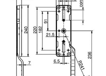 NOVA-FERR CARIGLIONE IN ACCIAIO VERNICIATO NERO MANO SINISTRA