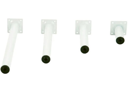 PIRCHER PIEDE TONDO IN METALLO COLORE BIANCO D.MM30X400