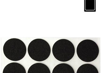 SODIFER FELTRINI ANTISCIVOLO ADESIVI TONDI GOMMA NERA BLISTER MM28 PZ16