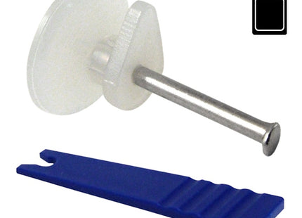 SODIFER GANCI DA PARETE IN NYLON CON CHIODO E APPLICATORE MM16X16X8 PZ20