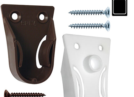 SODIFER REGGITUBO LATERALE IN PLASTICA CON PERNO BIANCO BLISTER DA PZ2