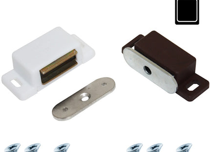 SODIFER CRICCHETTI MAGNETICI RETTANGOLARI LEGGERI BIANCO BLISTER DA PZ2