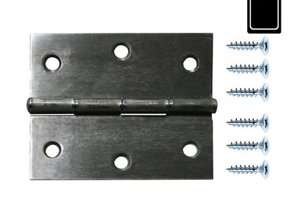 SODIFER CERNIERE QUADRE IN FERRO LUCIDO MM40X35 BLISTER PZ4