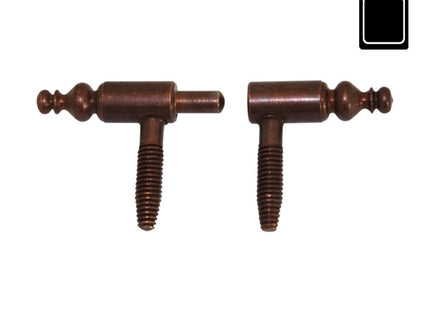 SODIFER CERNIERE ANUBA BAROCCO A VITE IN ACCIAIO BRONZATO MM 9 CONF.PZ 2