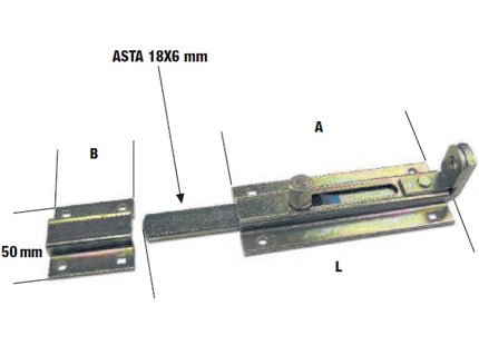 MINUTEX CATENACCIO PORTALUCCHETTO IN ACCIAIO ZINCATO BIANCO MM200