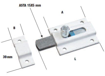 MINUTEX CATENACCIO TRASVERSALE MIGNON IN ACCIAIO BRONZATO MM 70