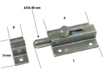 MINUTEX CATENACCIO PORTALUCCHETTO MIGNON ASTA TONDA BRONZATO MM110